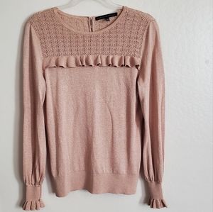 White House Black Market Knit Top Size Large